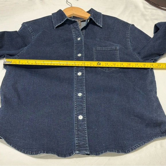 Joe's Jeans Classic Blue Button Down Shirt Sz 10P - Picture 9 of 10